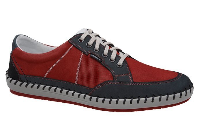 Półbuty KRISBUT 5337-2-9 Czerwone+Granat Sneakersy